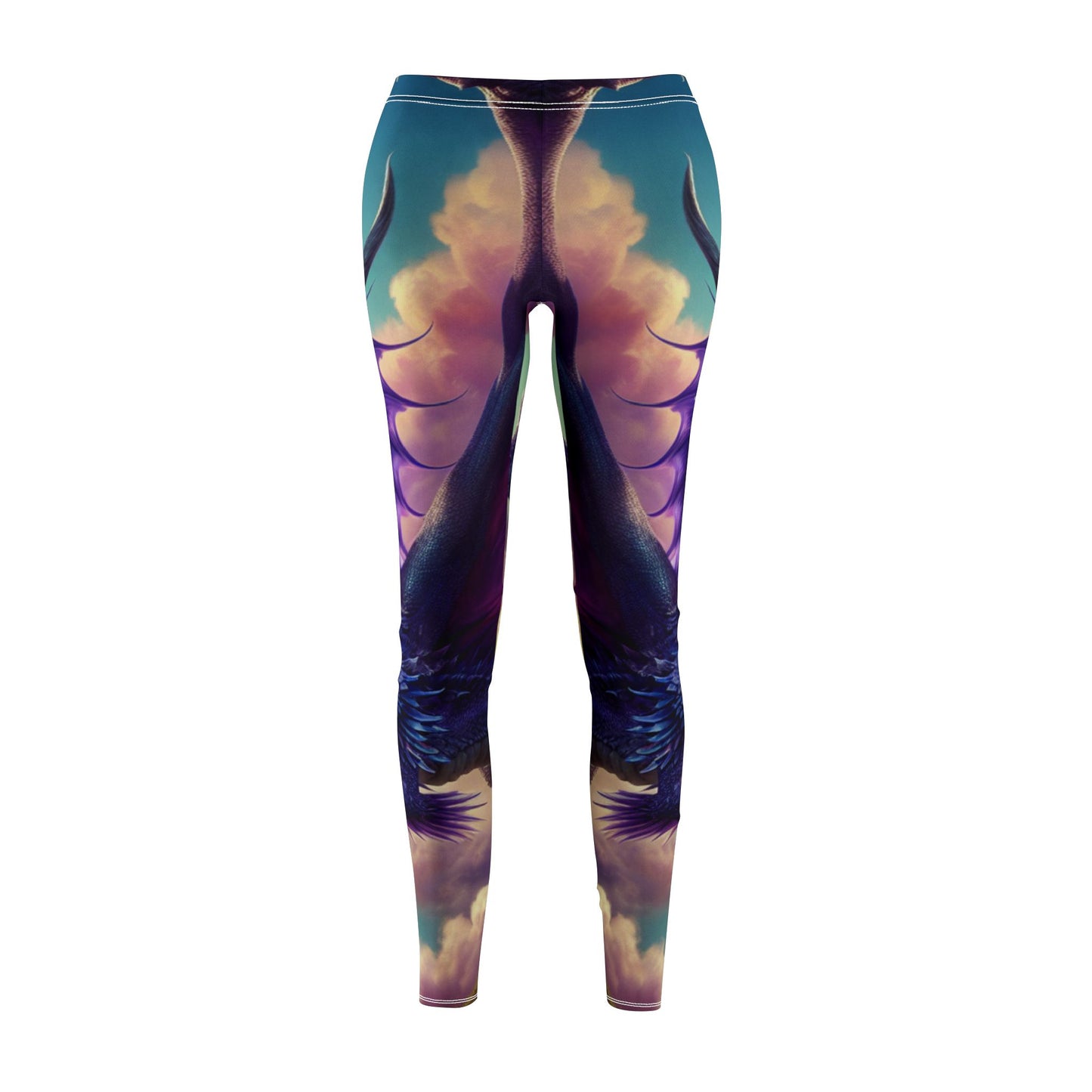 Fantasy Dragon Art Leggings - NestlyAura - Fantasy Dragon Art Leggings
