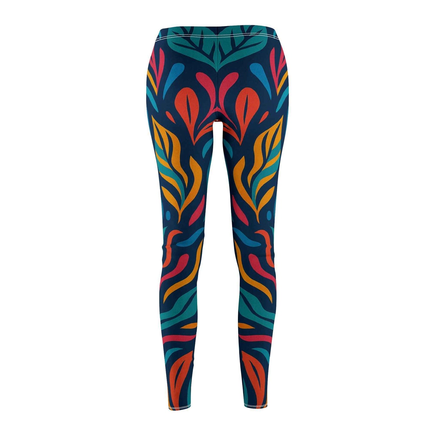 Vibrant Floral Casual Leggings for Women - Stylish Floral Casual Leggings for Comfortable Activewear