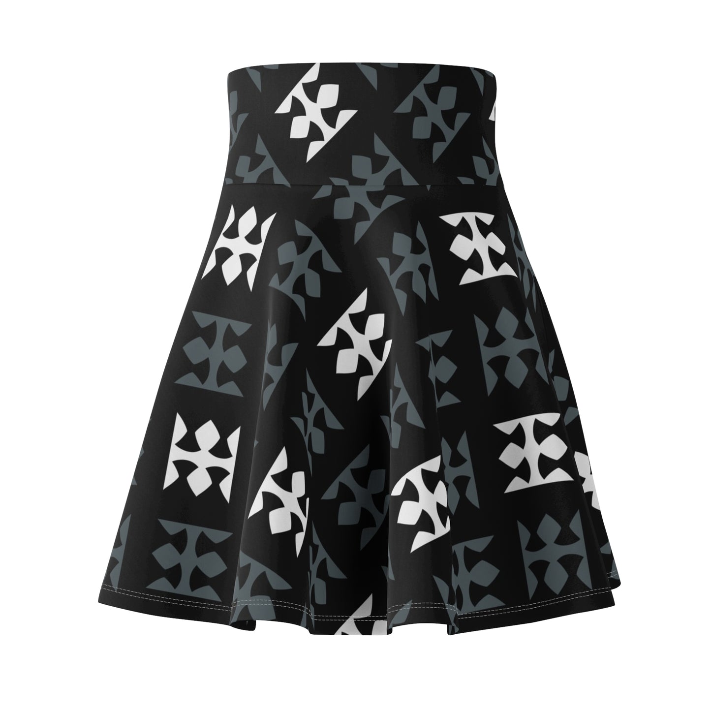 Chic Skater Skirt - Elegant Flare A-Line Skirt for Women, Trendy Knee-Length Style