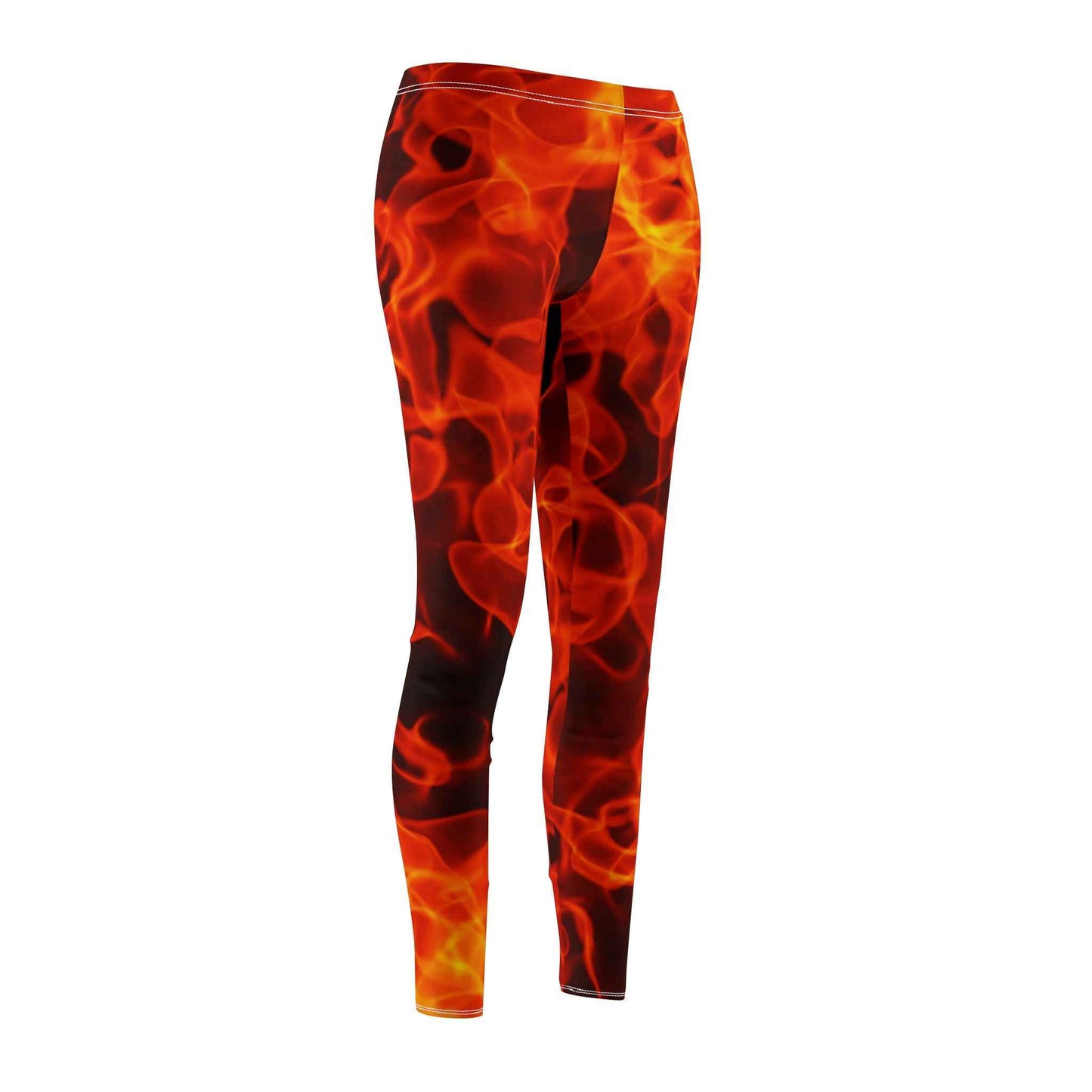 Flame Leggings - Trendy Flame Print Leggings for Stylish Looks