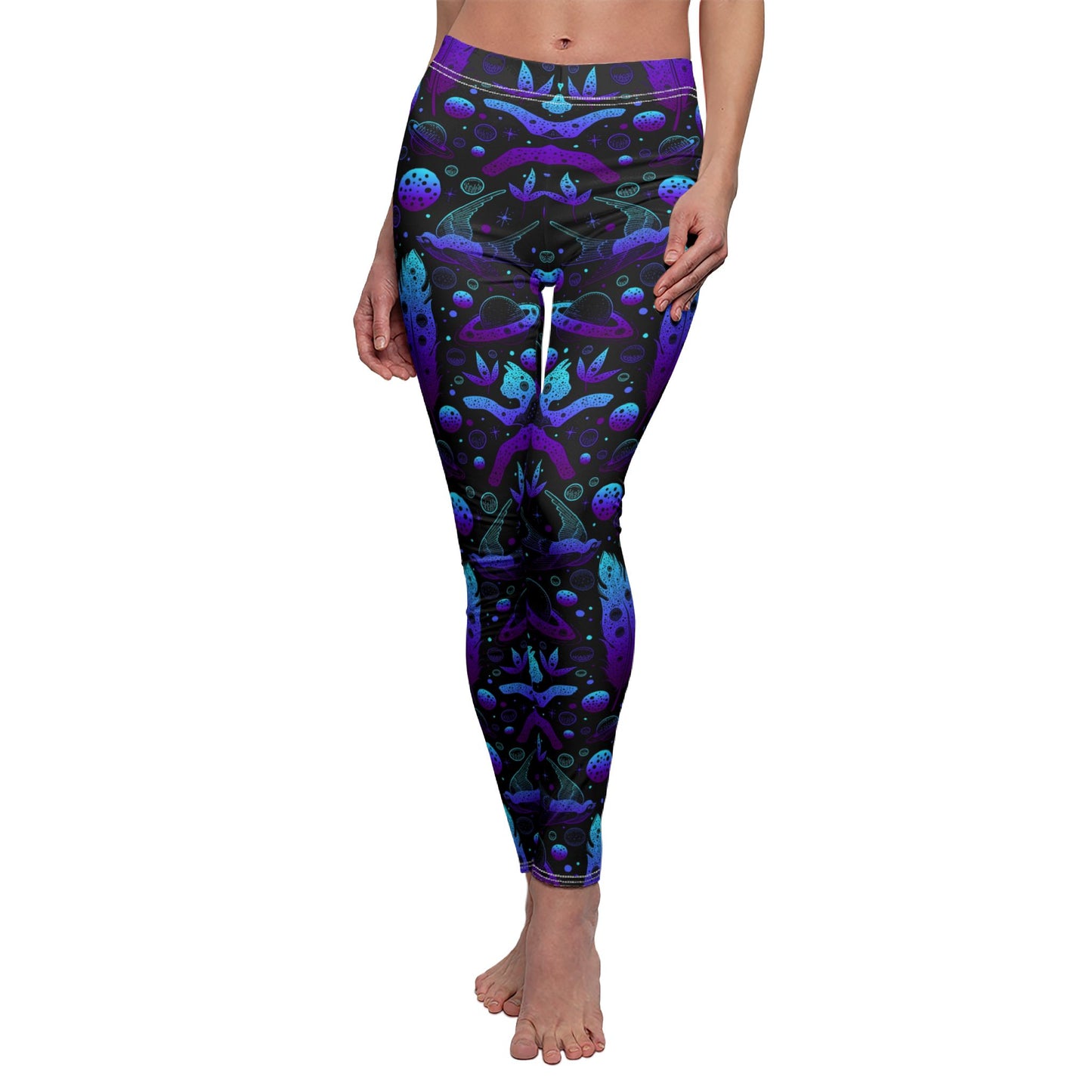 Cosmic Cat Leggings for Stellar Style and Comfort - NestlyAura