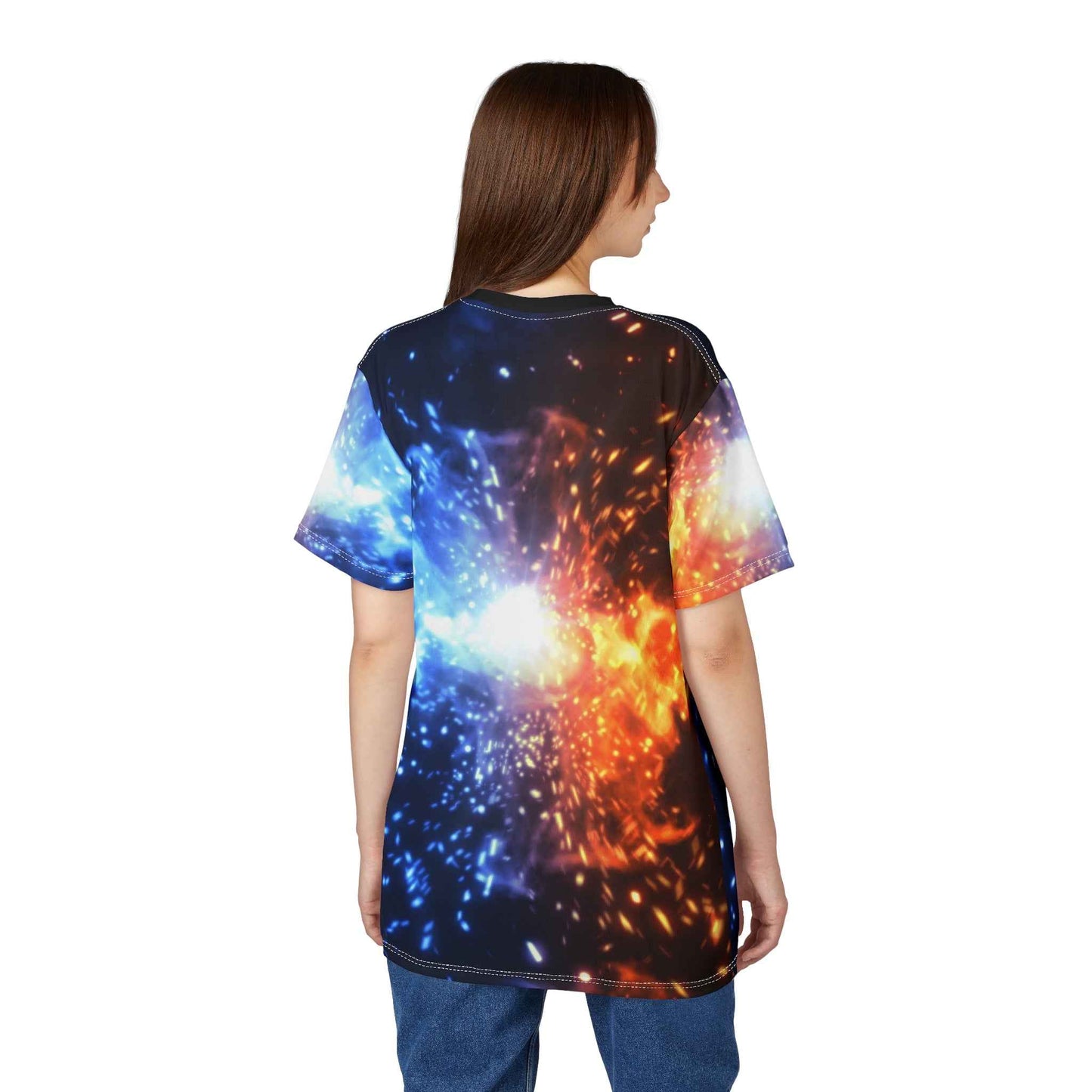 Cosmic Explosion Tee - Vibrant Galaxy Design Unisex T-Shirt