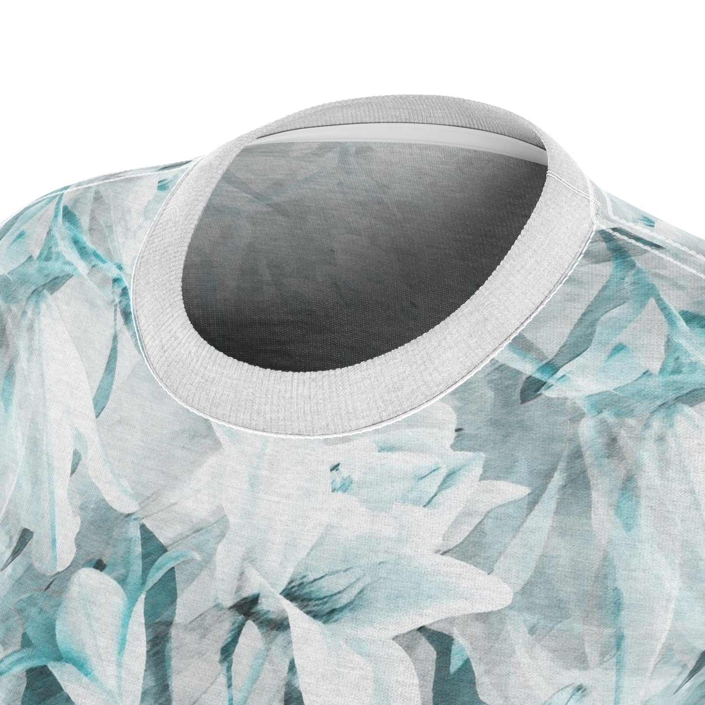 Floral Tee - Elegant Nature-Inspired Cut & Sew