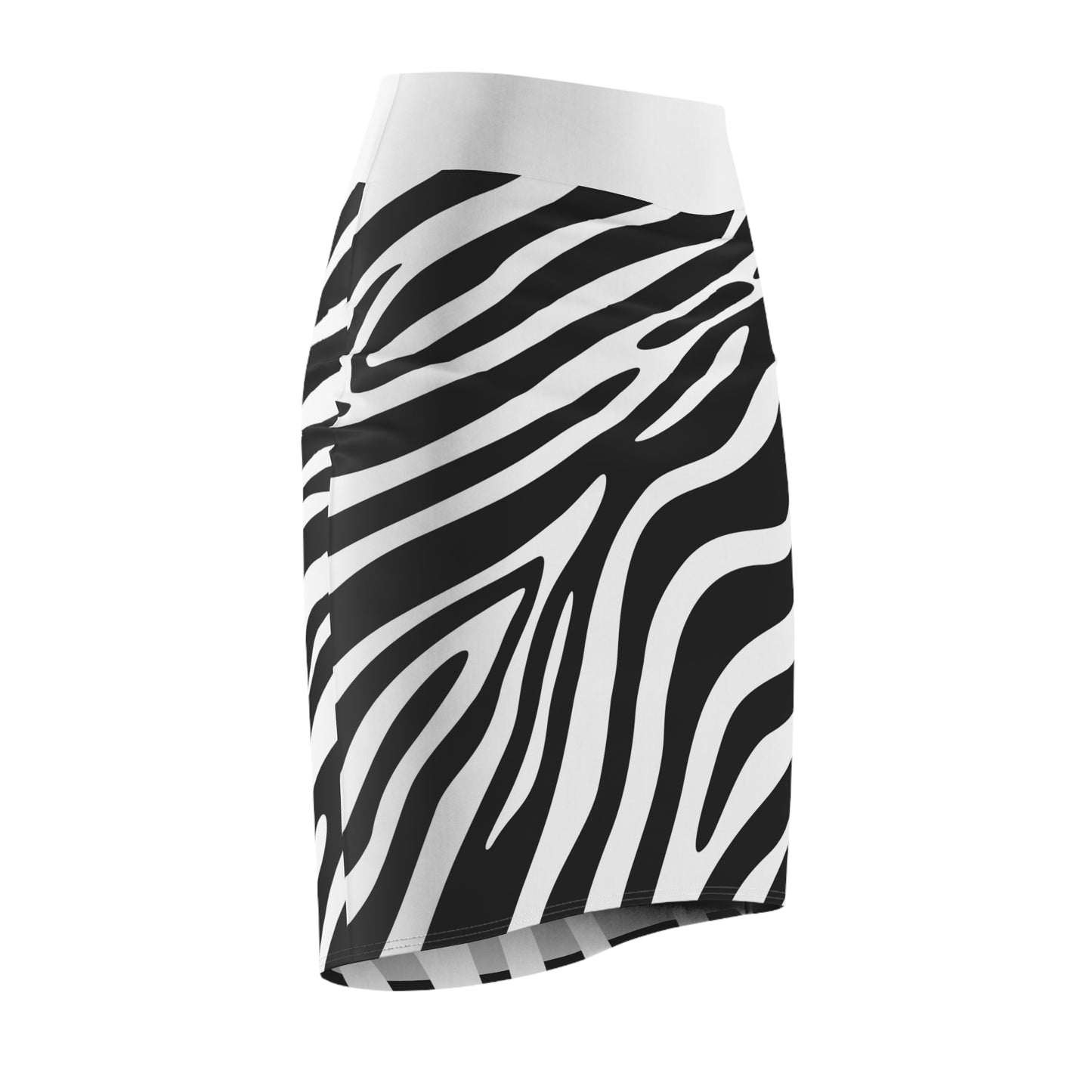 Zebra Print Pencil Skirt
