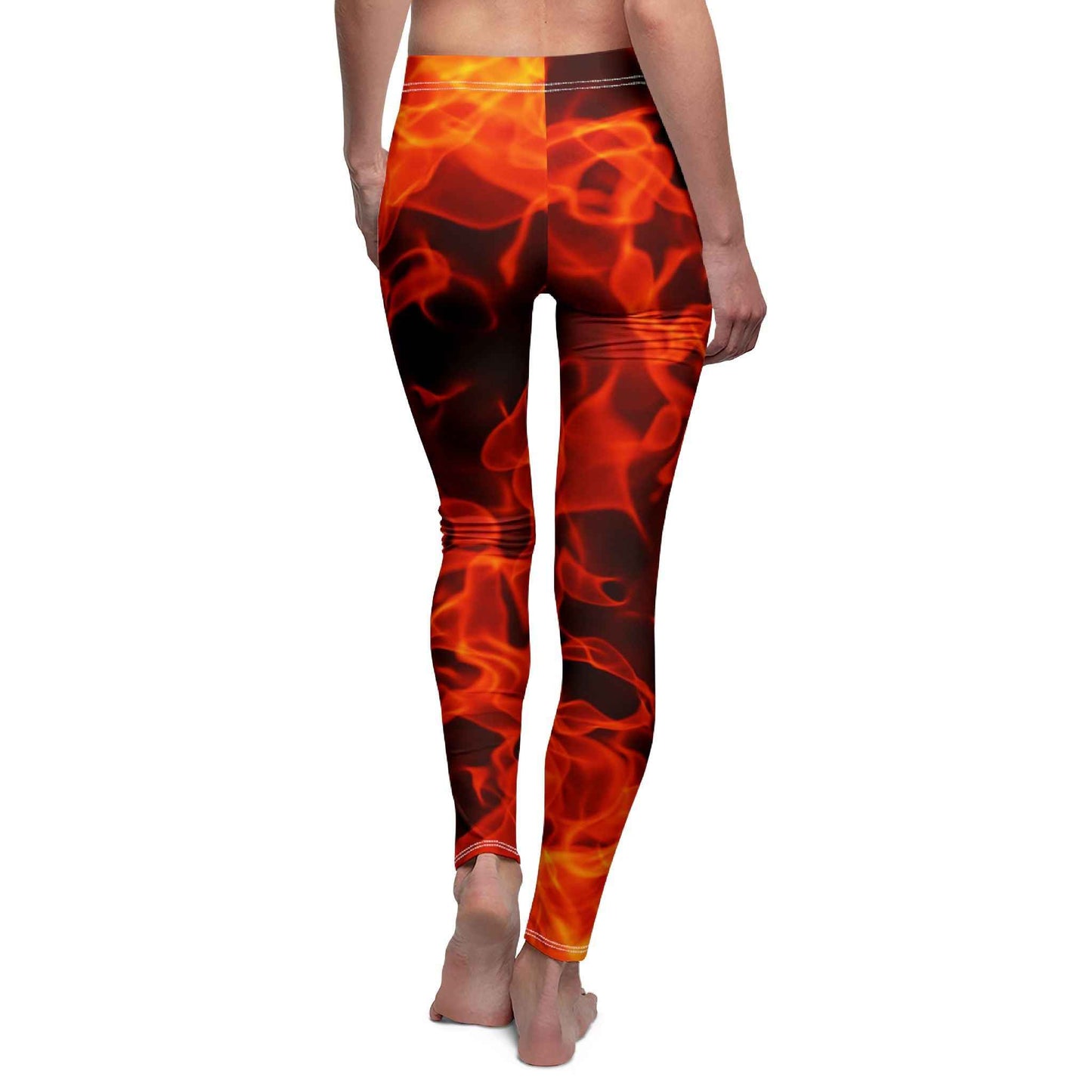 Flame Leggings - Trendy Flame Print Leggings for Stylish Looks