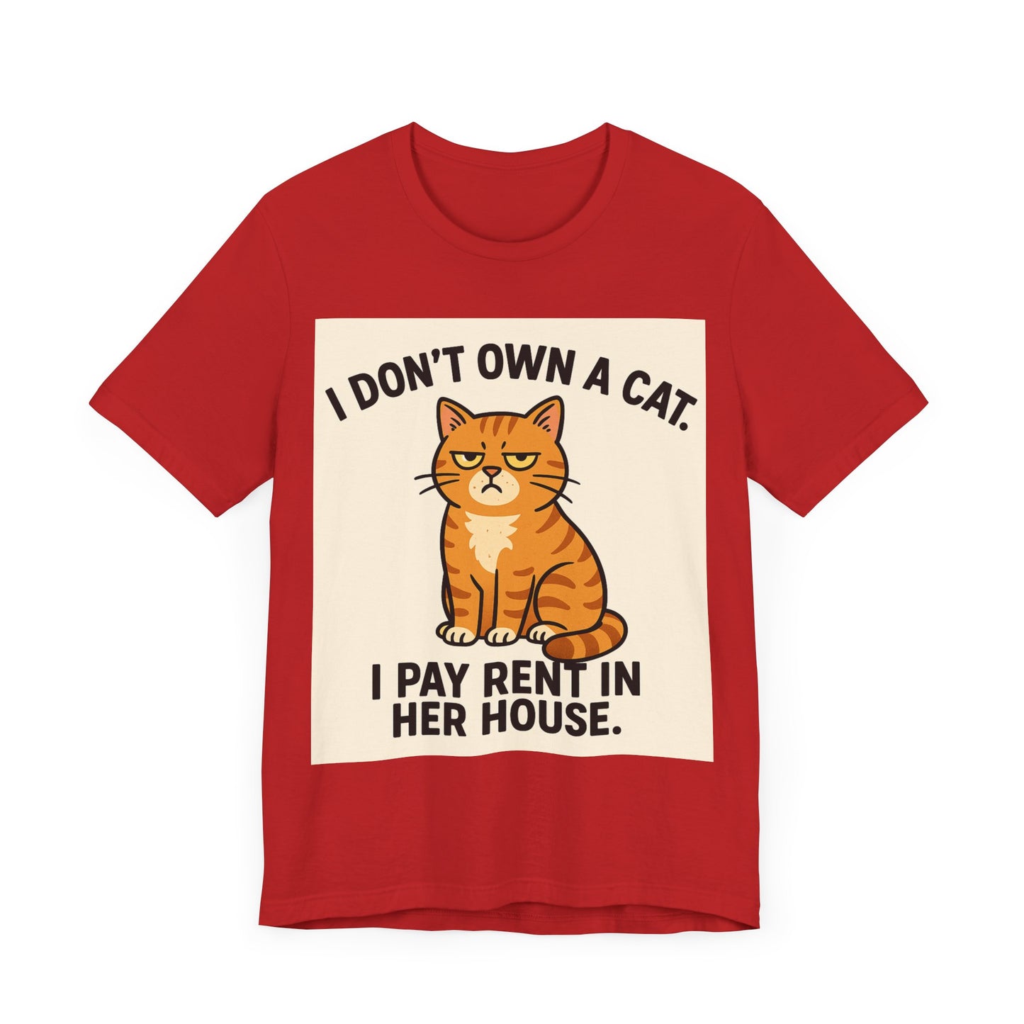 I Don't Own A Cat, I Pay Rent in Her House Cat Owner T-Shirt