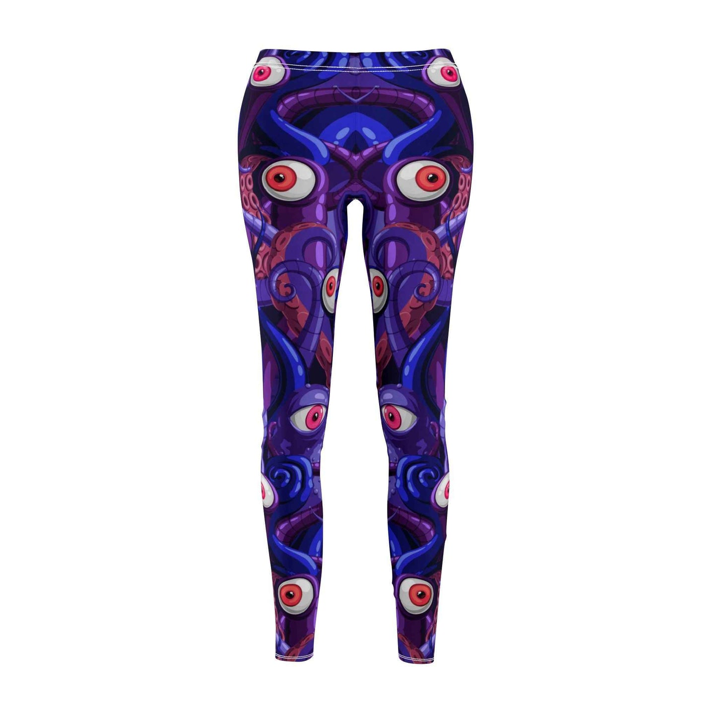 Colorful Graphic Leggings, Funky Printed Tights, Trendy Women's Activewear Pants
