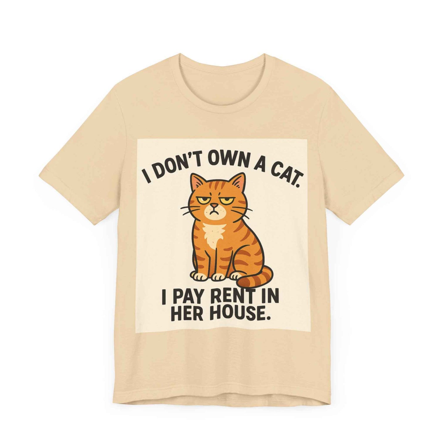 I Don't Own A Cat, I Pay Rent in Her House Cat Owner T-Shirt