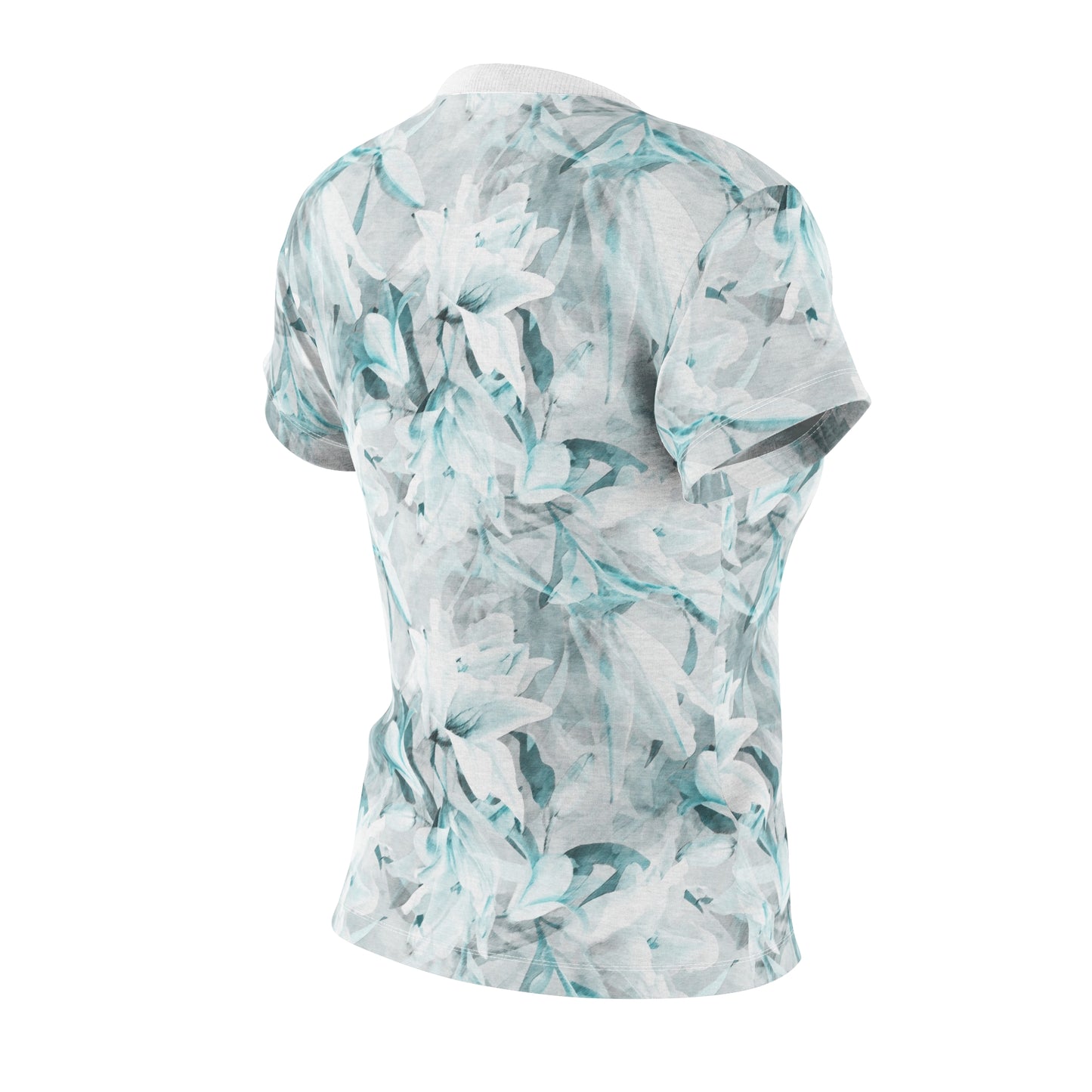 Floral Tee - Elegant Nature-Inspired Cut & Sew