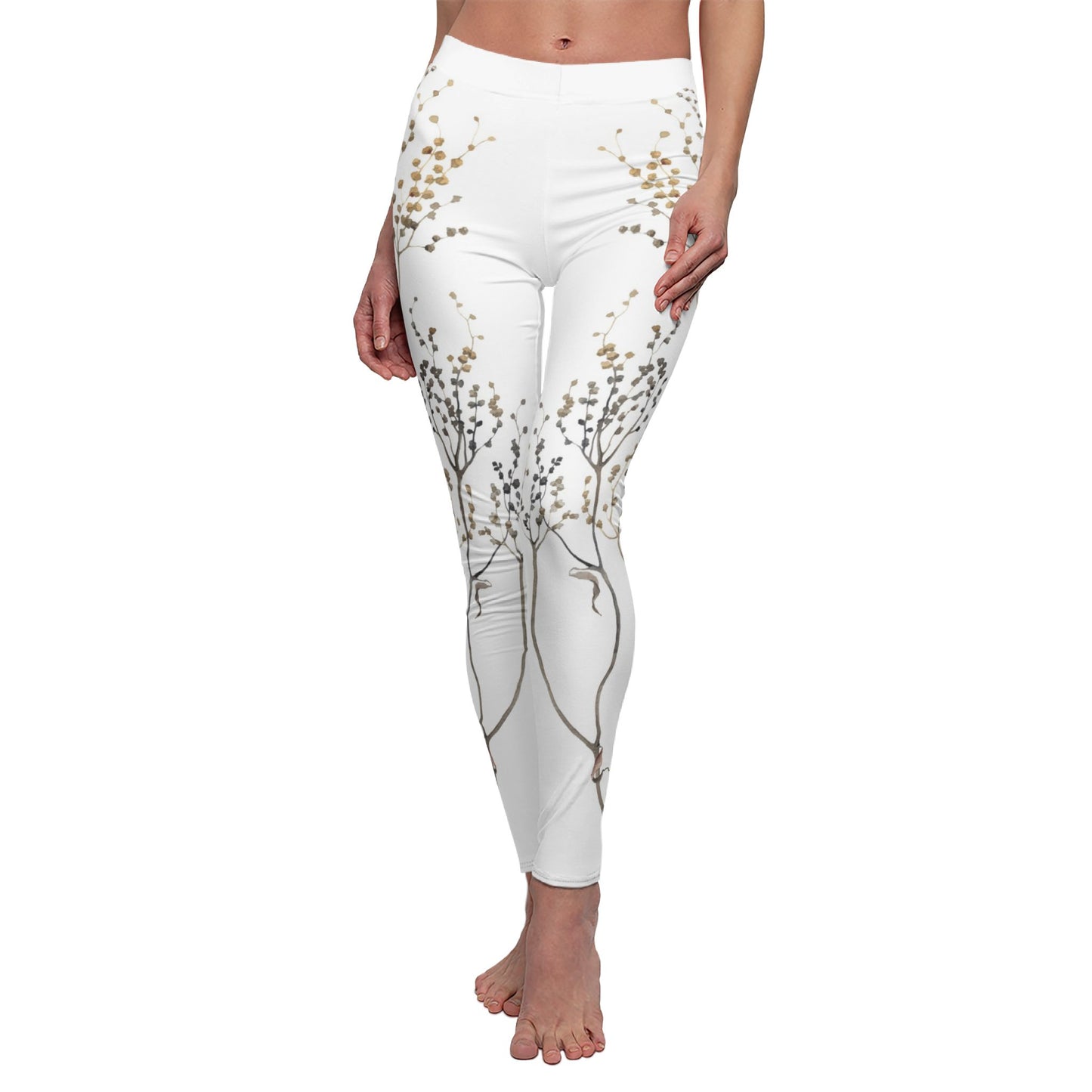 Floral Yoga Leggings - NestlyAura - Floral Yoga Leggings