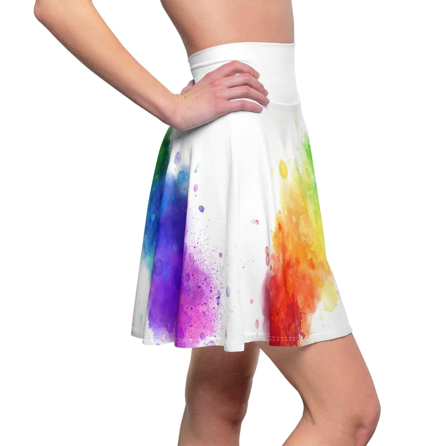 Rainbow LGBTQ Skater Skirt for Colorful Pride and Style