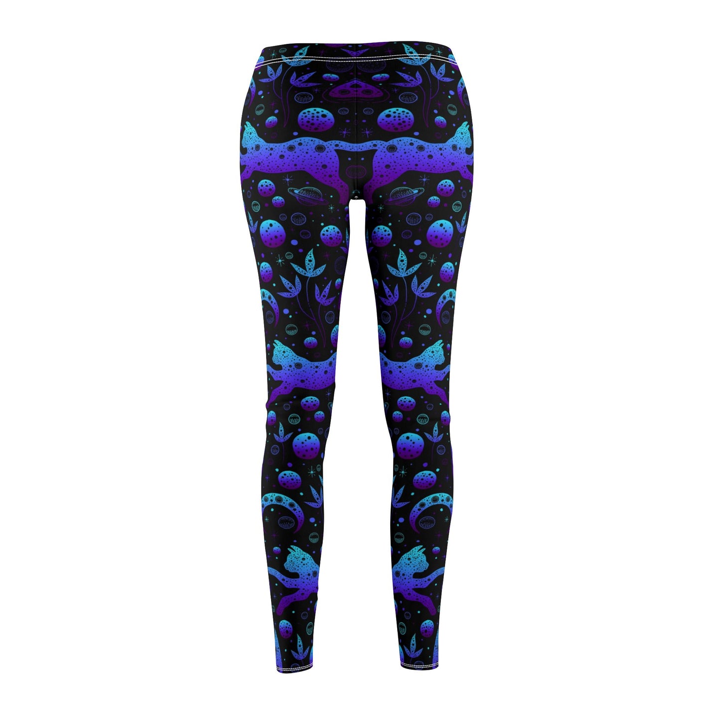 Cosmic Cat Leggings for Stellar Style and Comfort - NestlyAura