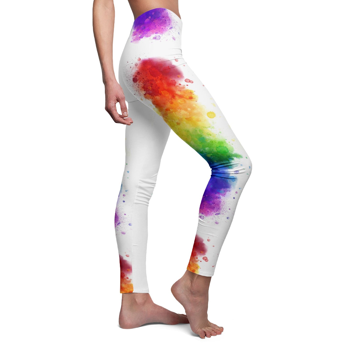 Vibrant Splash Casual Leggings