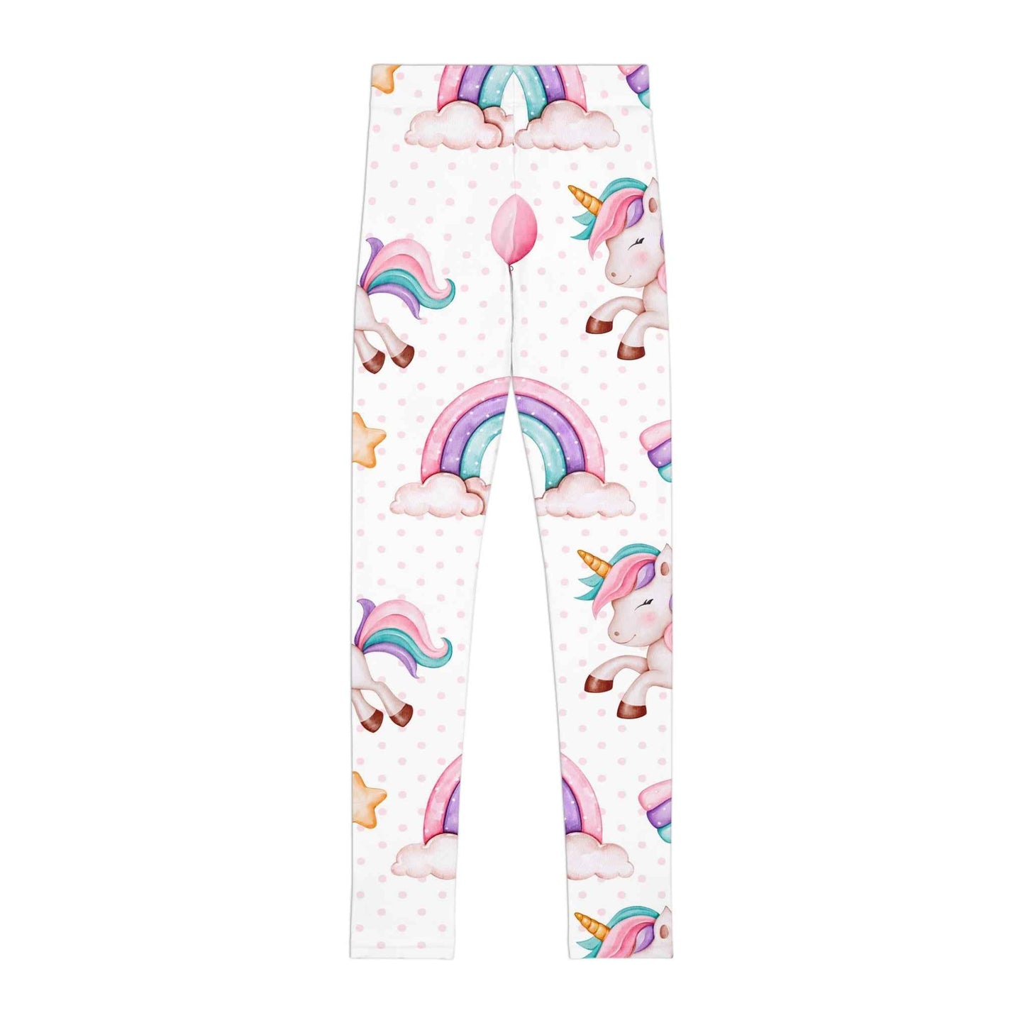 Unicorn Leggings for Kids - Magical Rainbow Tights, Girls Fantasy Pants, Cute Animal Print Bottoms
