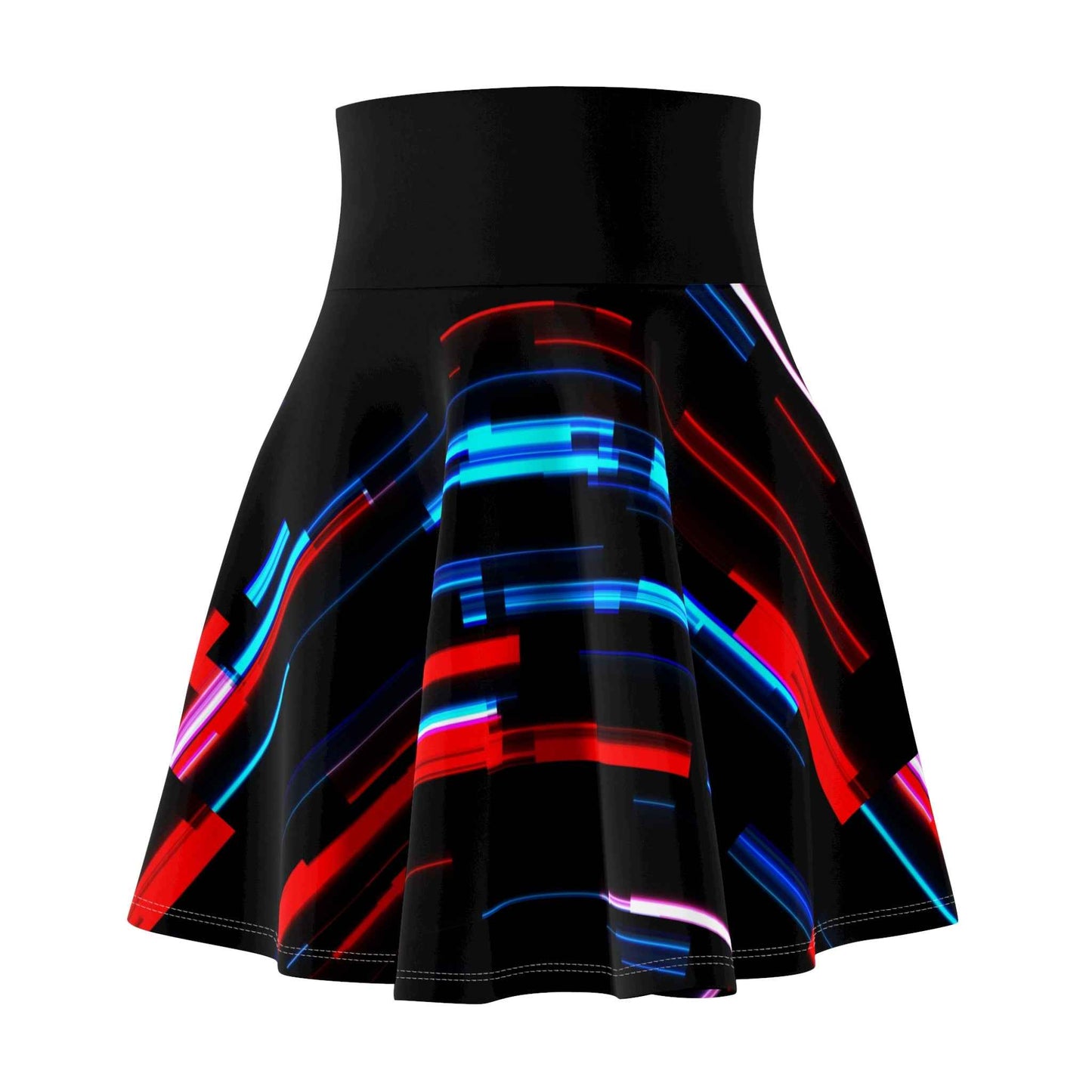Colorful Skater Skirt - Vibrant Flare Skirt, Fun Circle Skirt, Bright A-Line Skirt for Trendy Summer Style