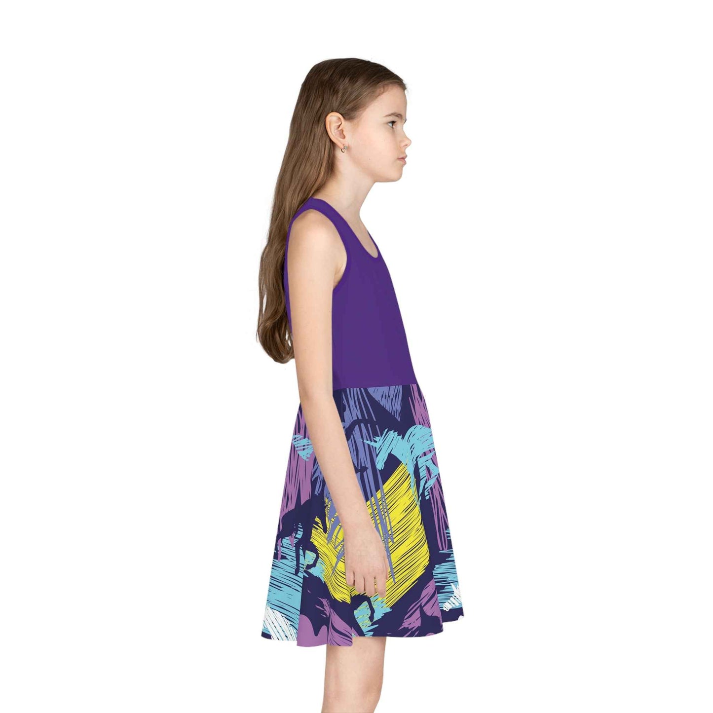 Girls Unicorn Sundress, Whimsical Summer Dress for Girls, Sleeveless Kids Clothing, Birthday Gift
