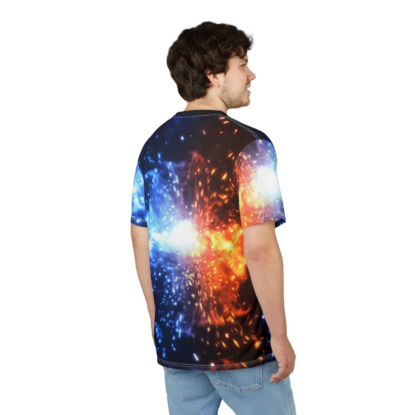 Cosmic Explosion Tee - Vibrant Galaxy Design Unisex T-Shirt