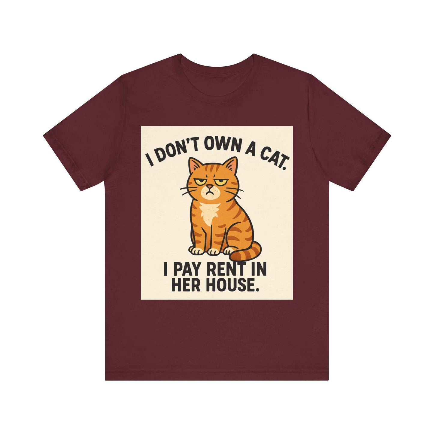 I Don't Own A Cat, I Pay Rent in Her House Cat Owner T-Shirt