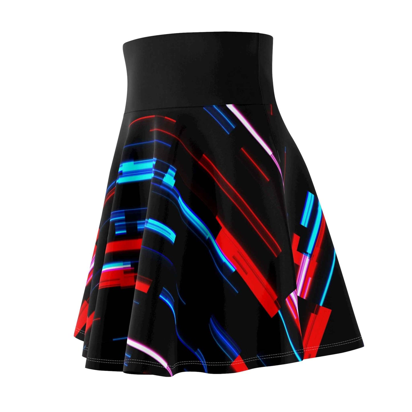 Colorful Skater Skirt - Vibrant Flare Skirt, Fun Circle Skirt, Bright A-Line Skirt for Trendy Summer Style