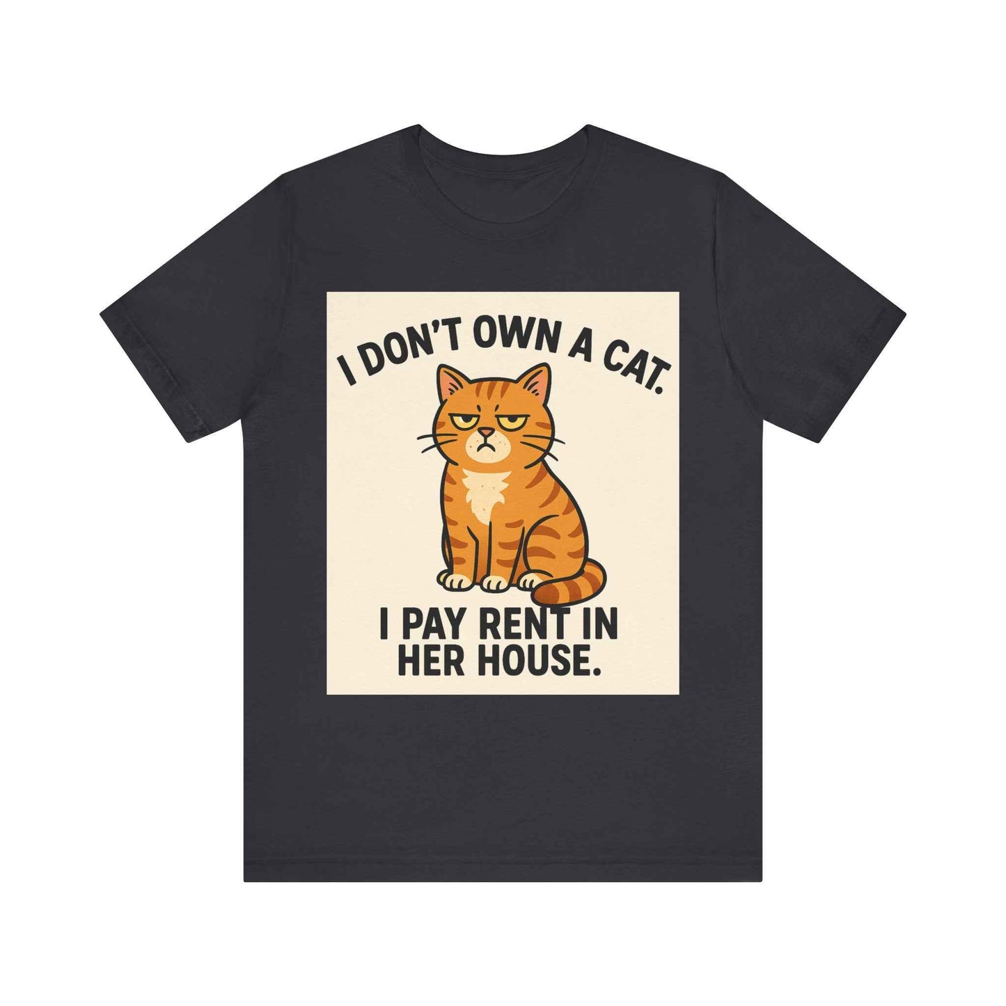 I Don't Own A Cat, I Pay Rent in Her House Cat Owner T-Shirt
