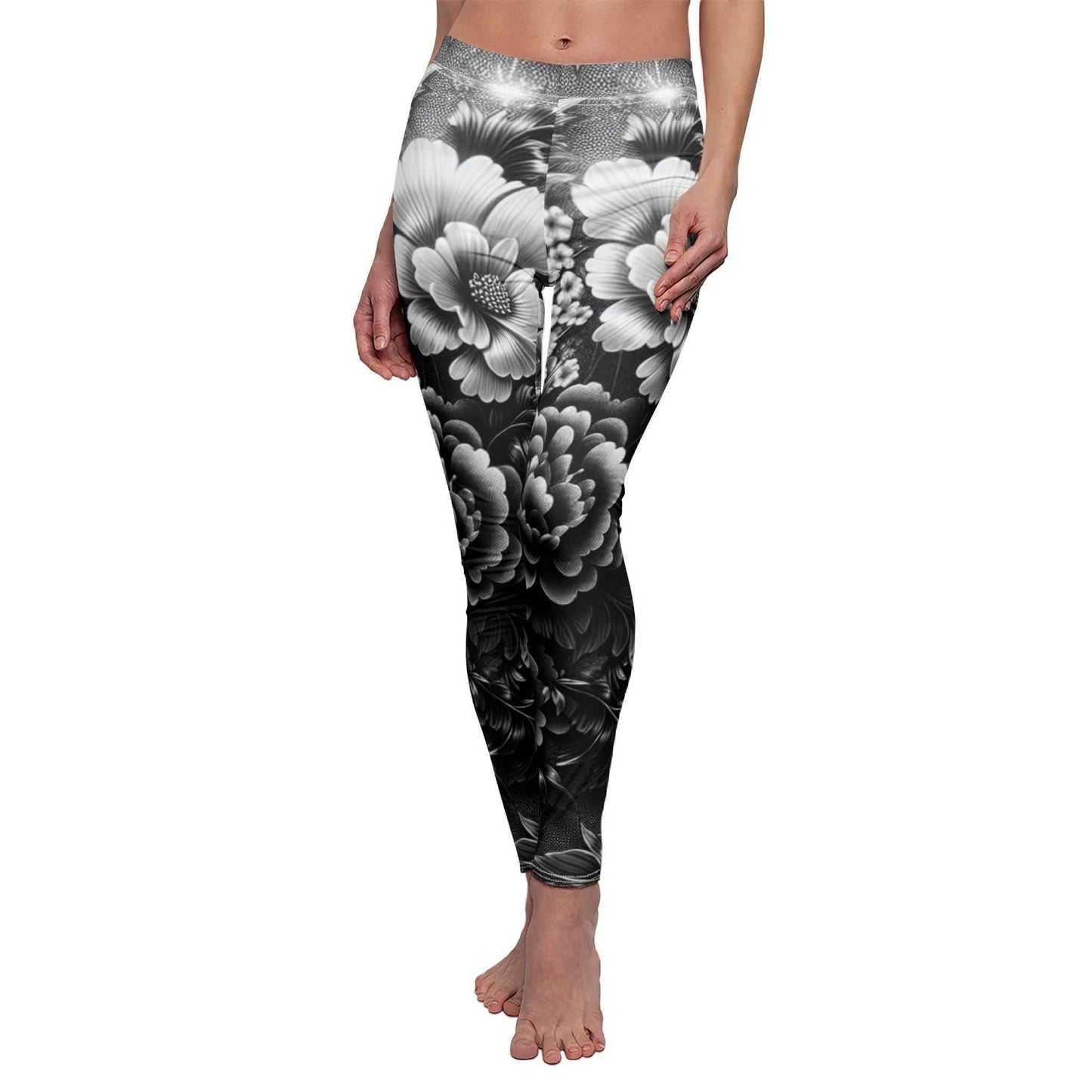 Floral Design Casual Leggings