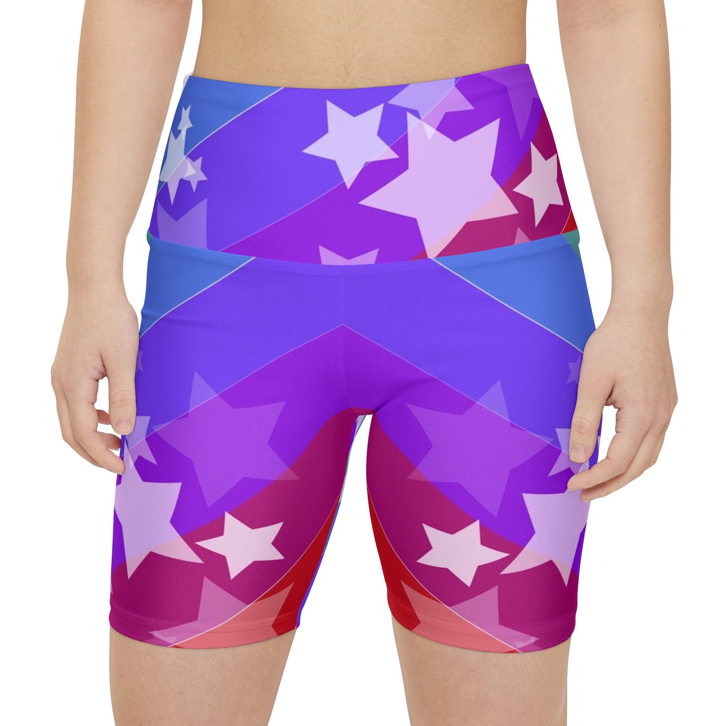Star Print Workout Shorts