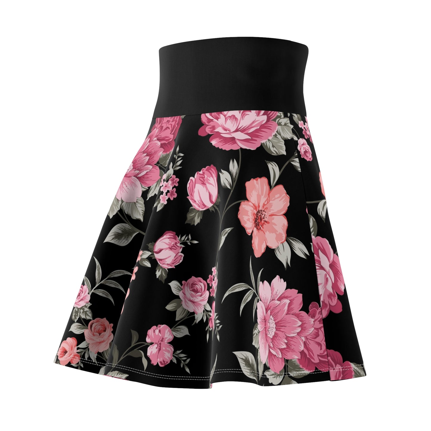 Floral Skater Skirt for Women - Trendy Spring and Summer Flare Skirt, Flowy Fashionable Apparel - NestlyAura