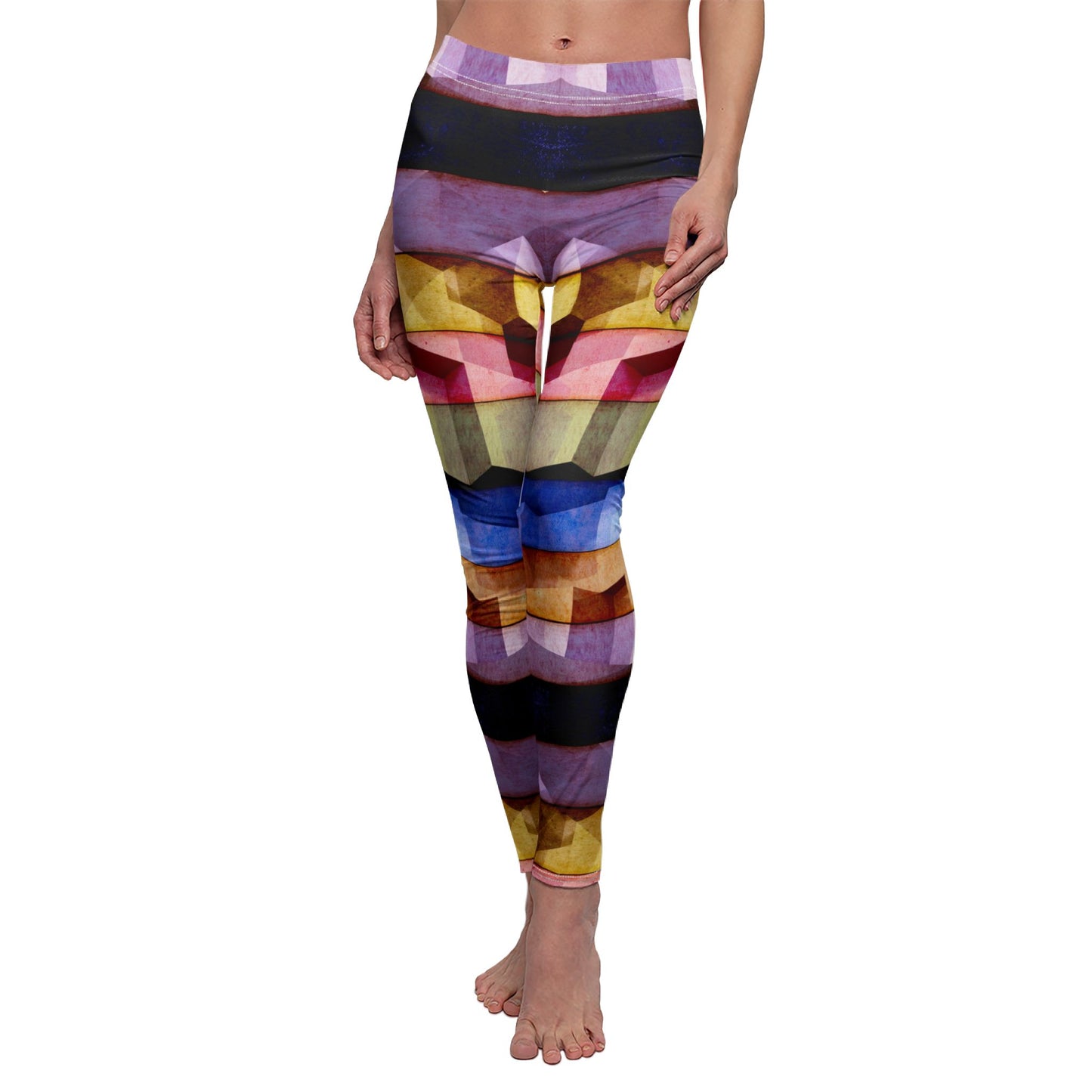 Retro Geometric Pattern Leggings
