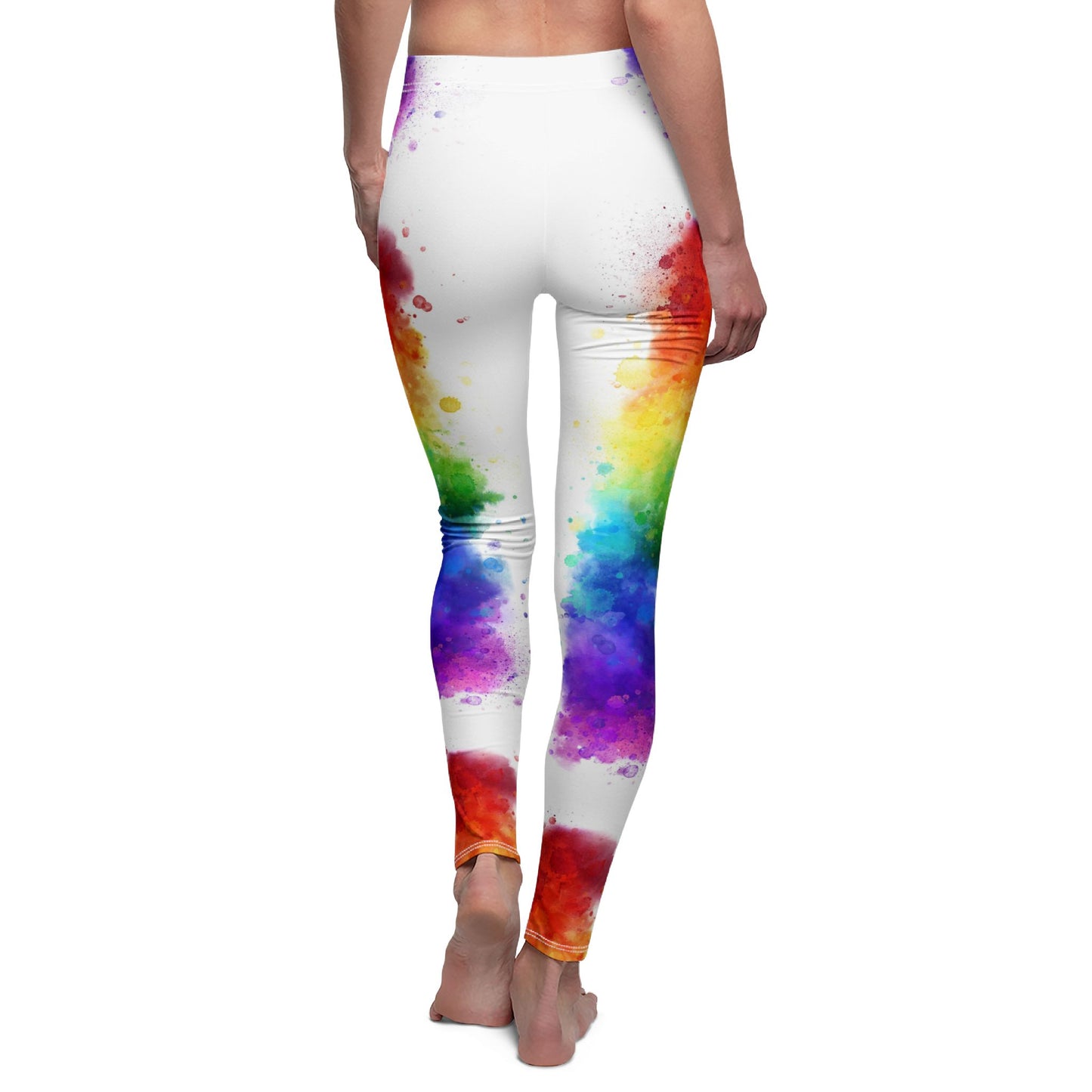 Vibrant Splash Casual Leggings