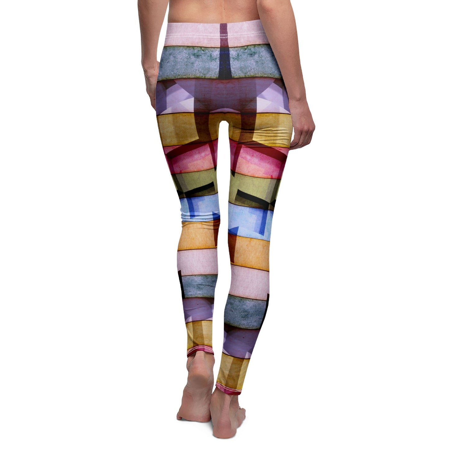 Retro Geometric Pattern Leggings