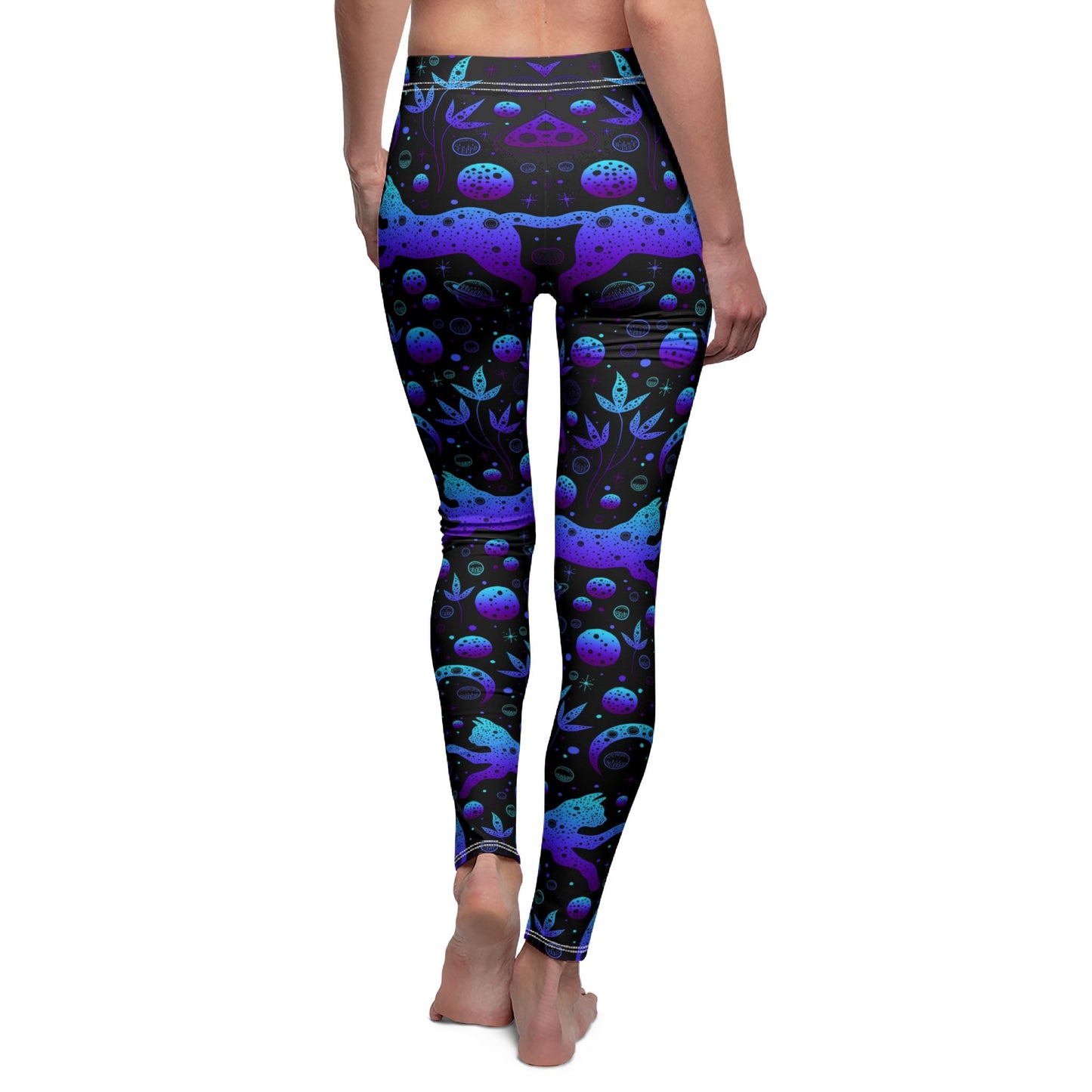 Cosmic Cat Leggings for Stellar Style and Comfort - NestlyAura