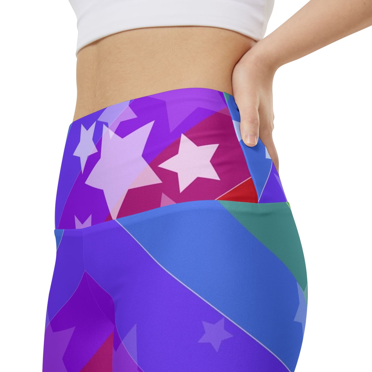 Star Print Workout Shorts