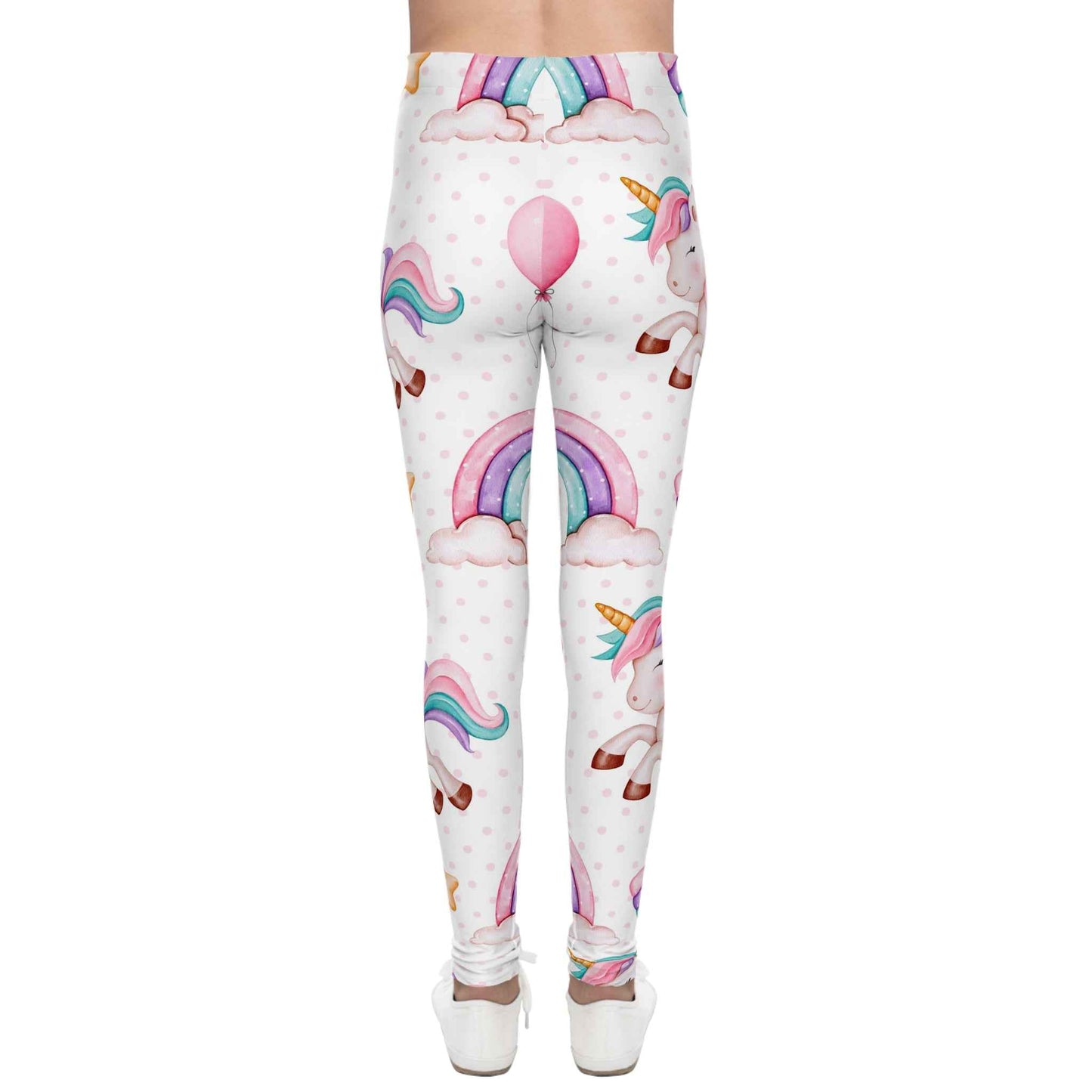 Unicorn Leggings for Kids - Magical Rainbow Tights, Girls Fantasy Pants, Cute Animal Print Bottoms