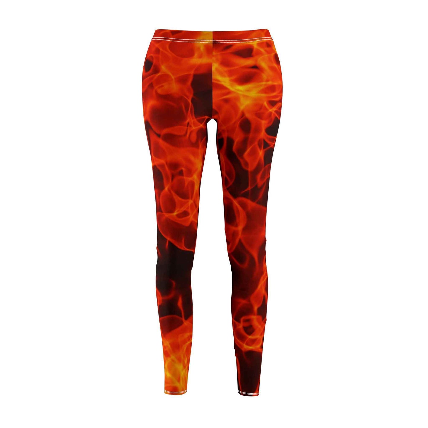 Flame Leggings - Trendy Flame Print Leggings for Stylish Looks