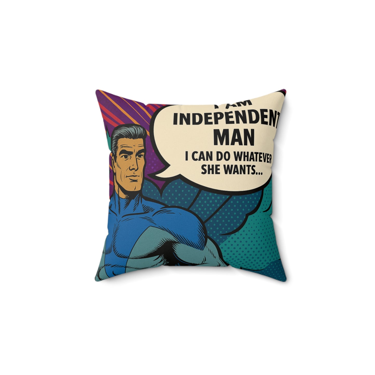 Independent Man - Superhero pillow - NestlyAura - Independent Man - Superhero pillow