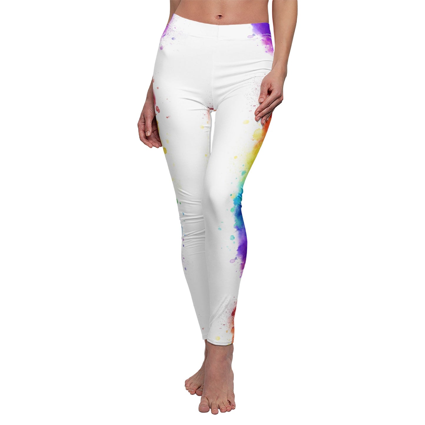 Vibrant Splash Casual Leggings