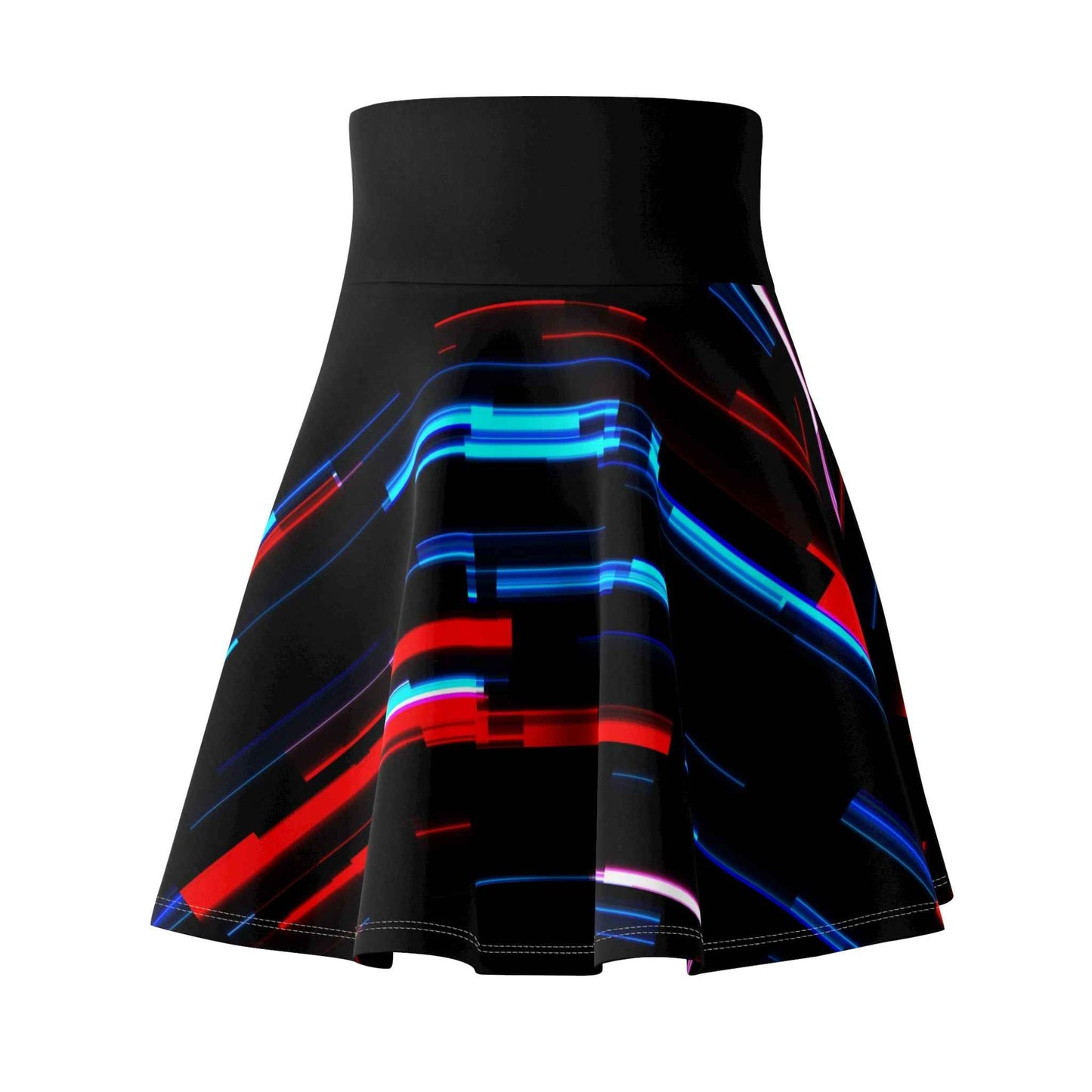Colorful Skater Skirt - Vibrant Flare Skirt, Fun Circle Skirt, Bright A-Line Skirt for Trendy Summer Style