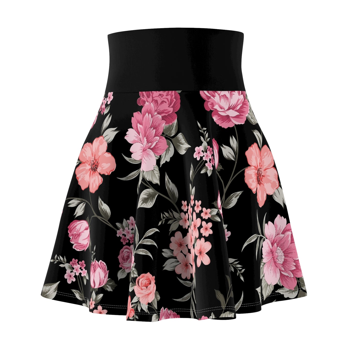 Floral Skater Skirt for Women - Trendy Spring and Summer Flare Skirt, Flowy Fashionable Apparel - NestlyAura