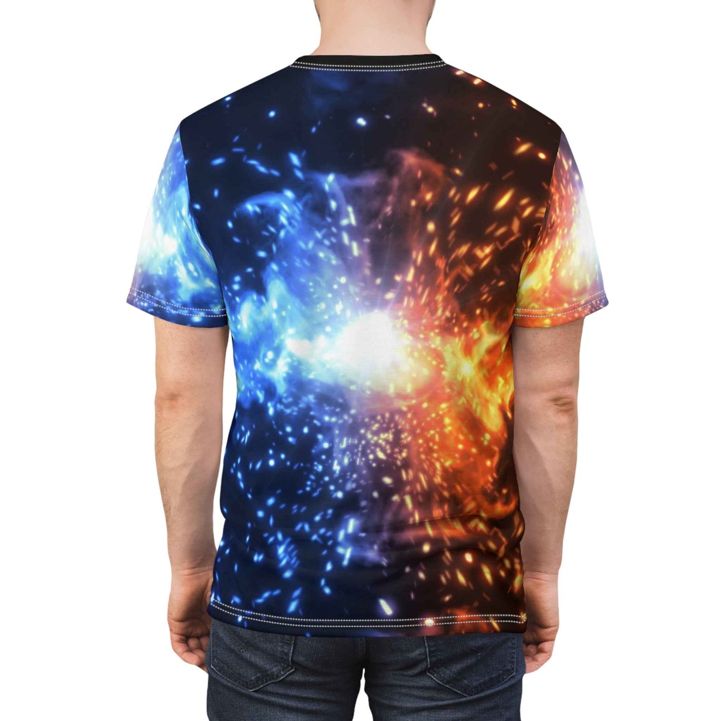 Cosmic Explosion Tee - Vibrant Galaxy Design Unisex T-Shirt