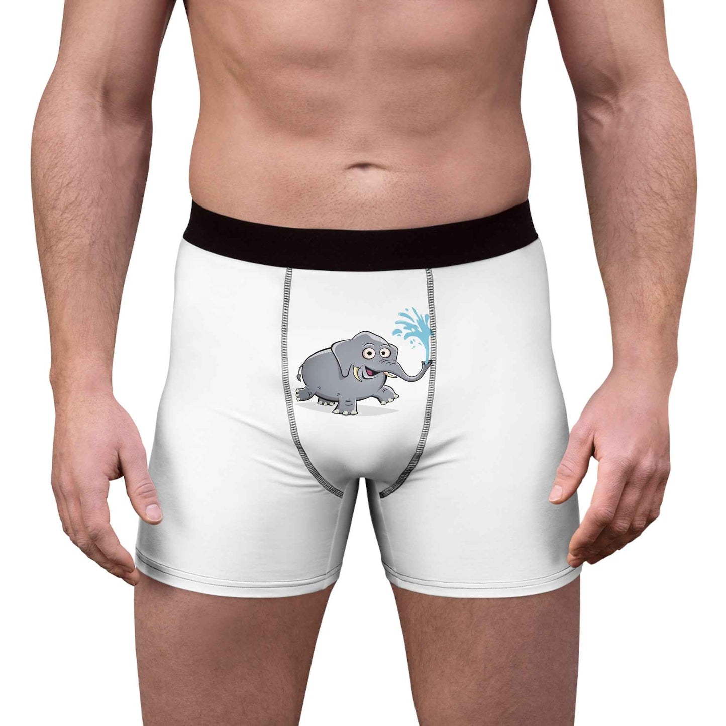 Funny Elephant Boxer Briefs for Men - Cute and Comfy Design