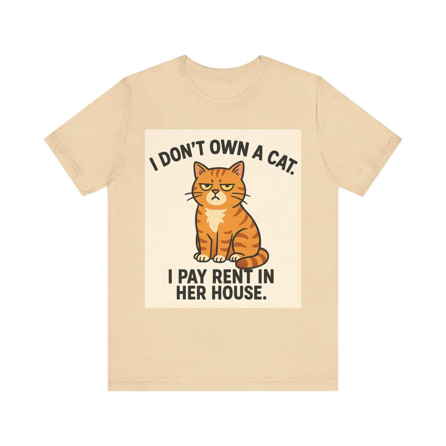 I Don't Own A Cat, I Pay Rent in Her House Cat Owner T-Shirt