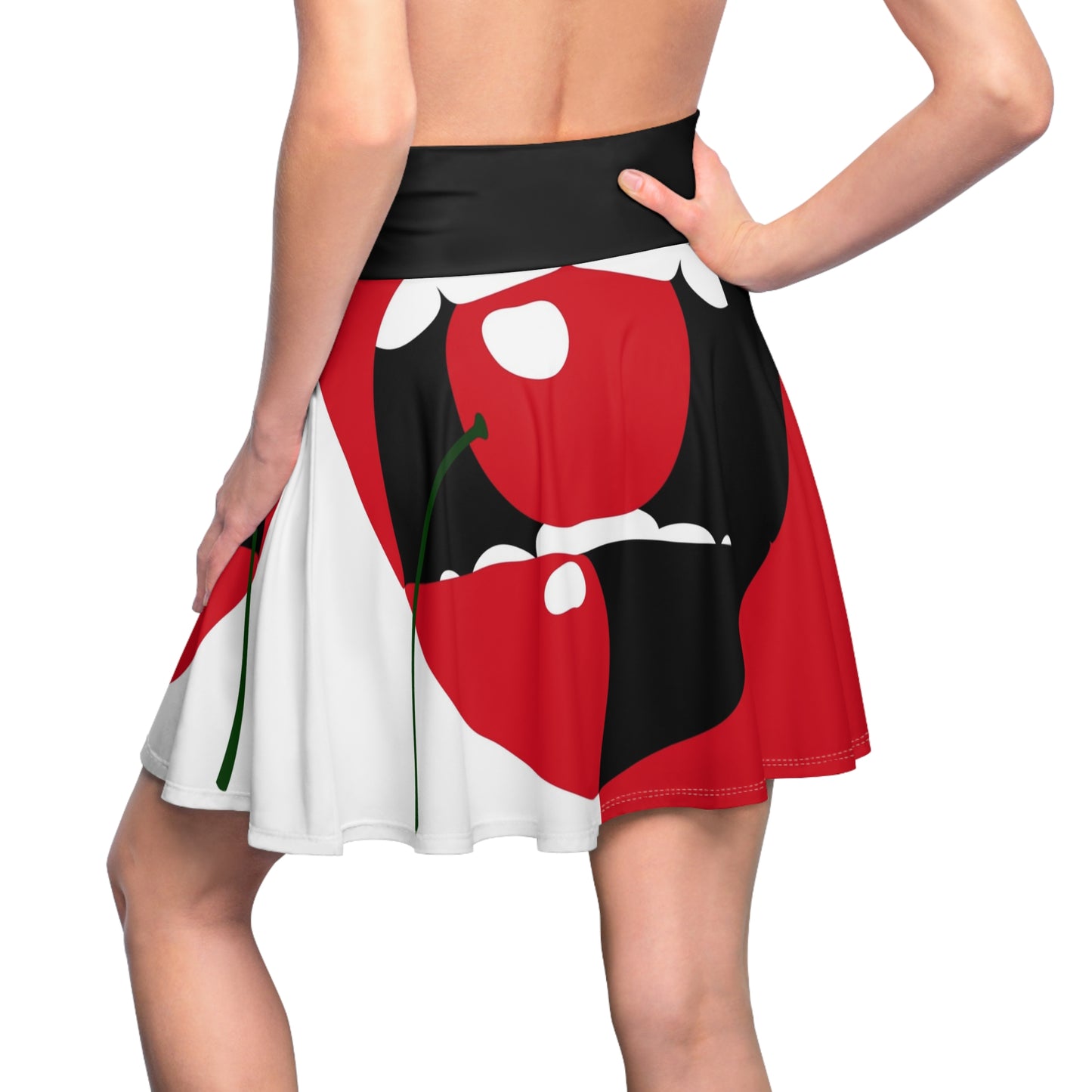 Cherry Pop Art Skater Skirt