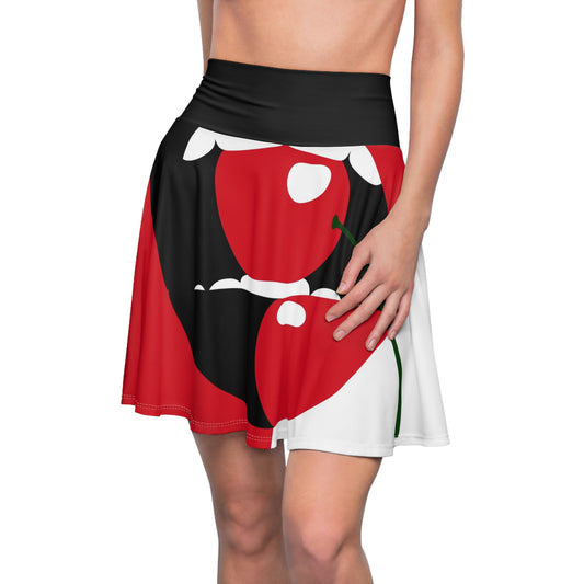 Cherry Pop Art Skater Skirt