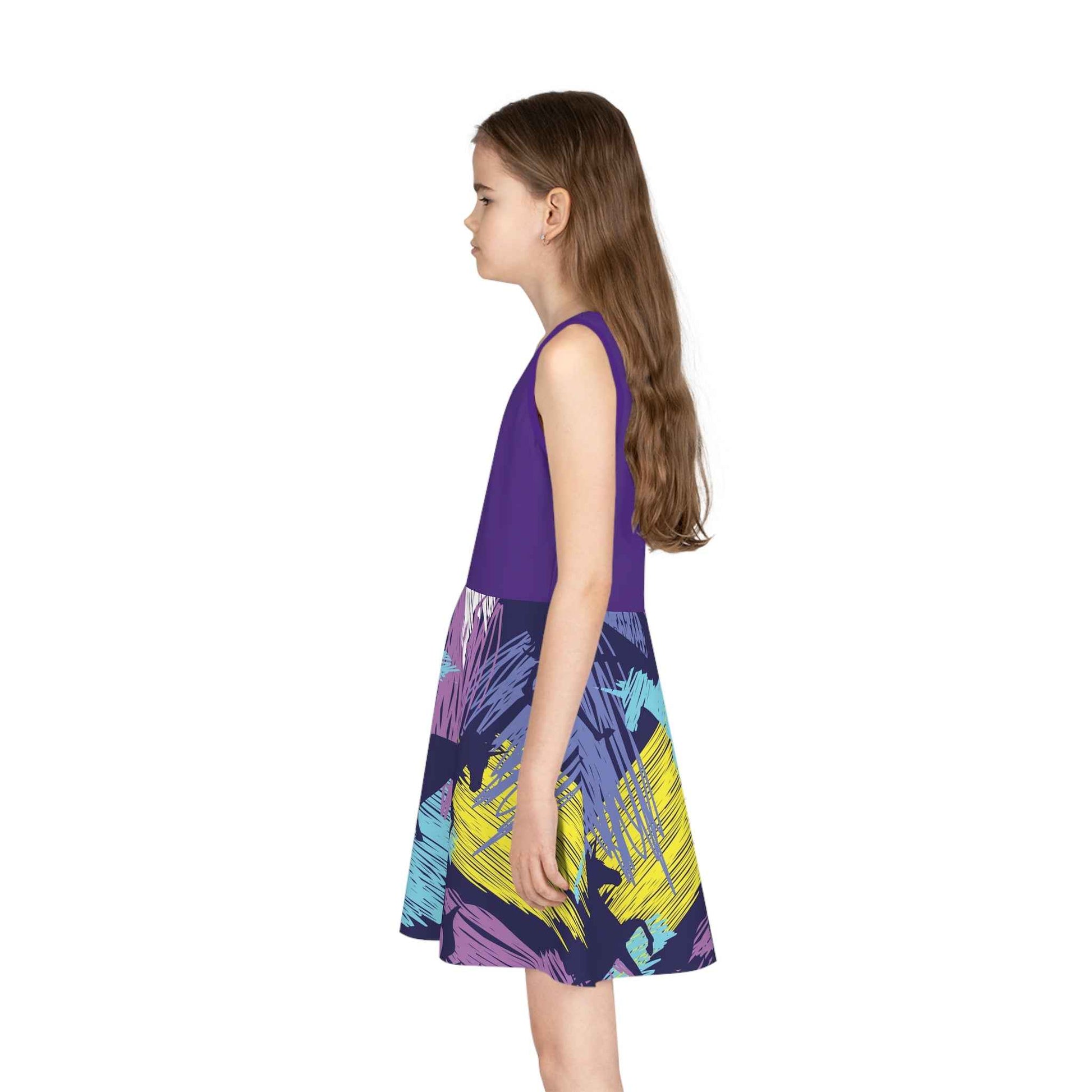 Girls Unicorn Sundress, Whimsical Summer Dress for Girls, Sleeveless Kids Clothing, Birthday Gift