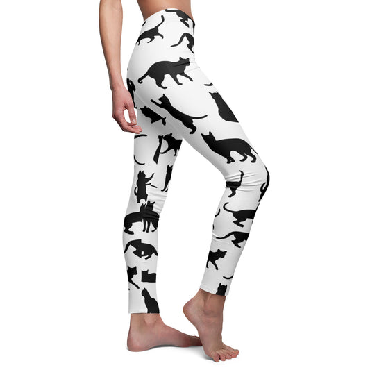Stylish Cat Silhouette Leggings