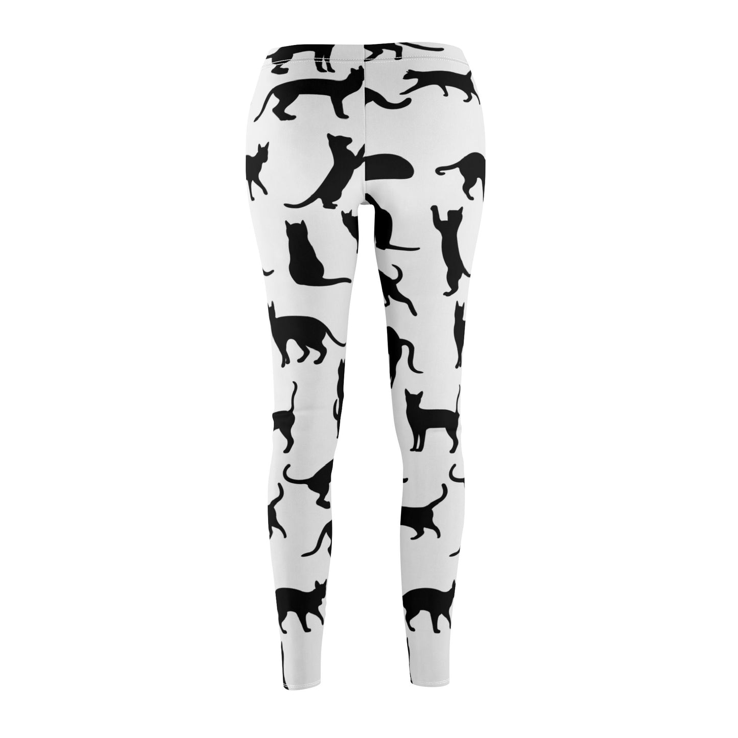 Stylish Cat Silhouette Leggings for Cat Lovers - NestlyAura