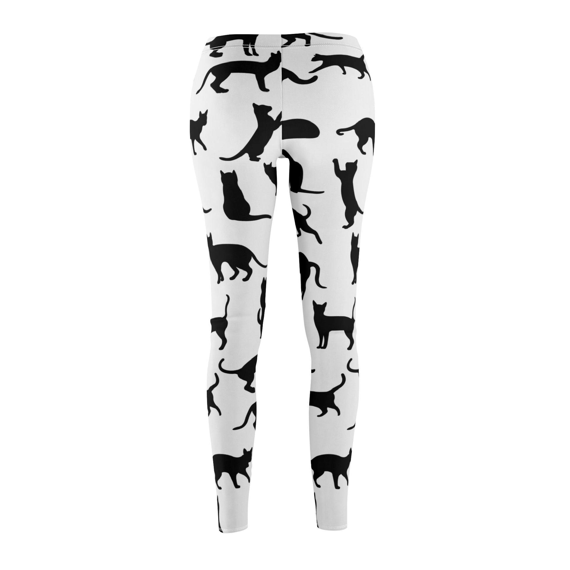 Stylish Cat Silhouette Leggings for Cat Lovers - NestlyAura