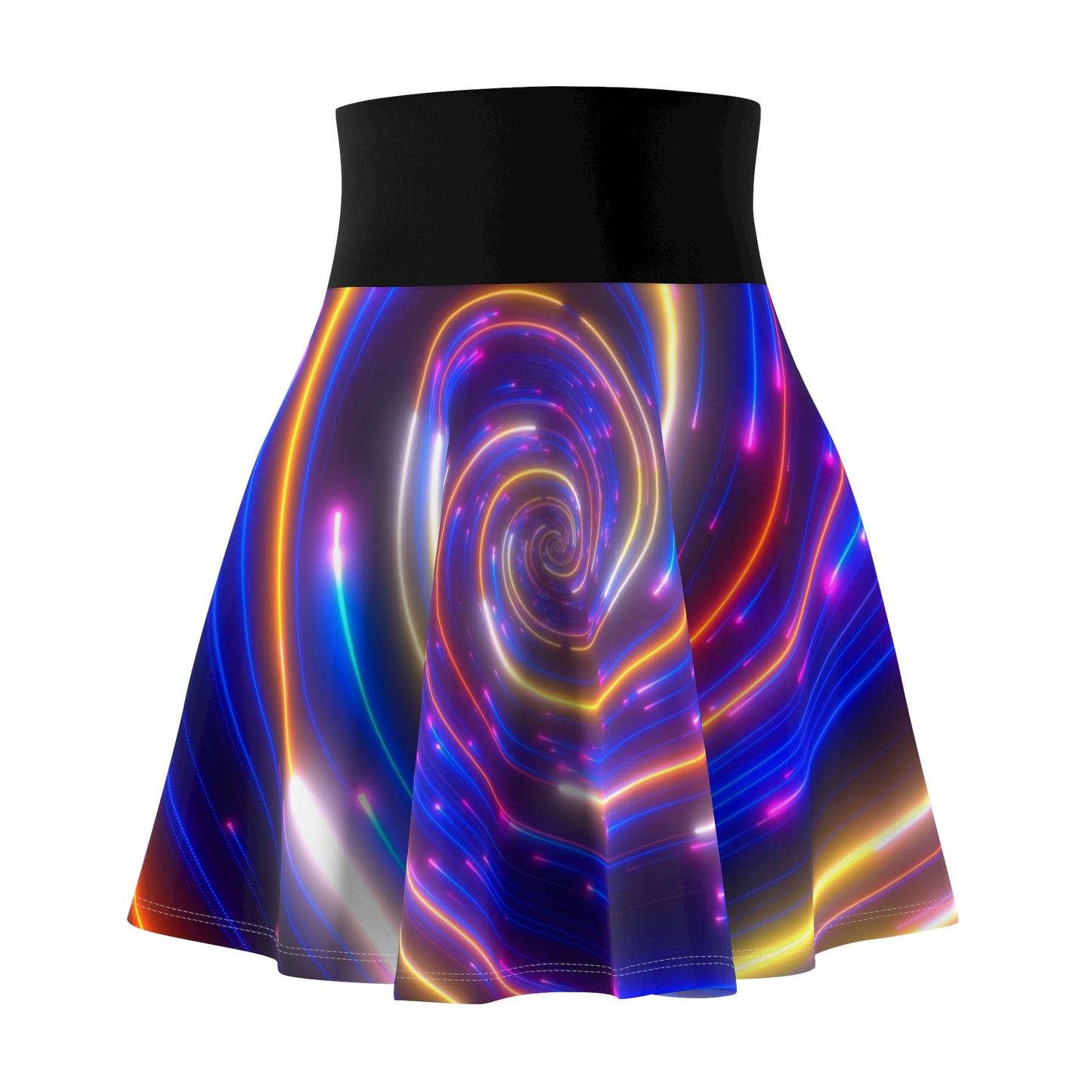 Colorful Swirl Skater Skirt - NestlyAura - Colorful Swirl Skater Skirt