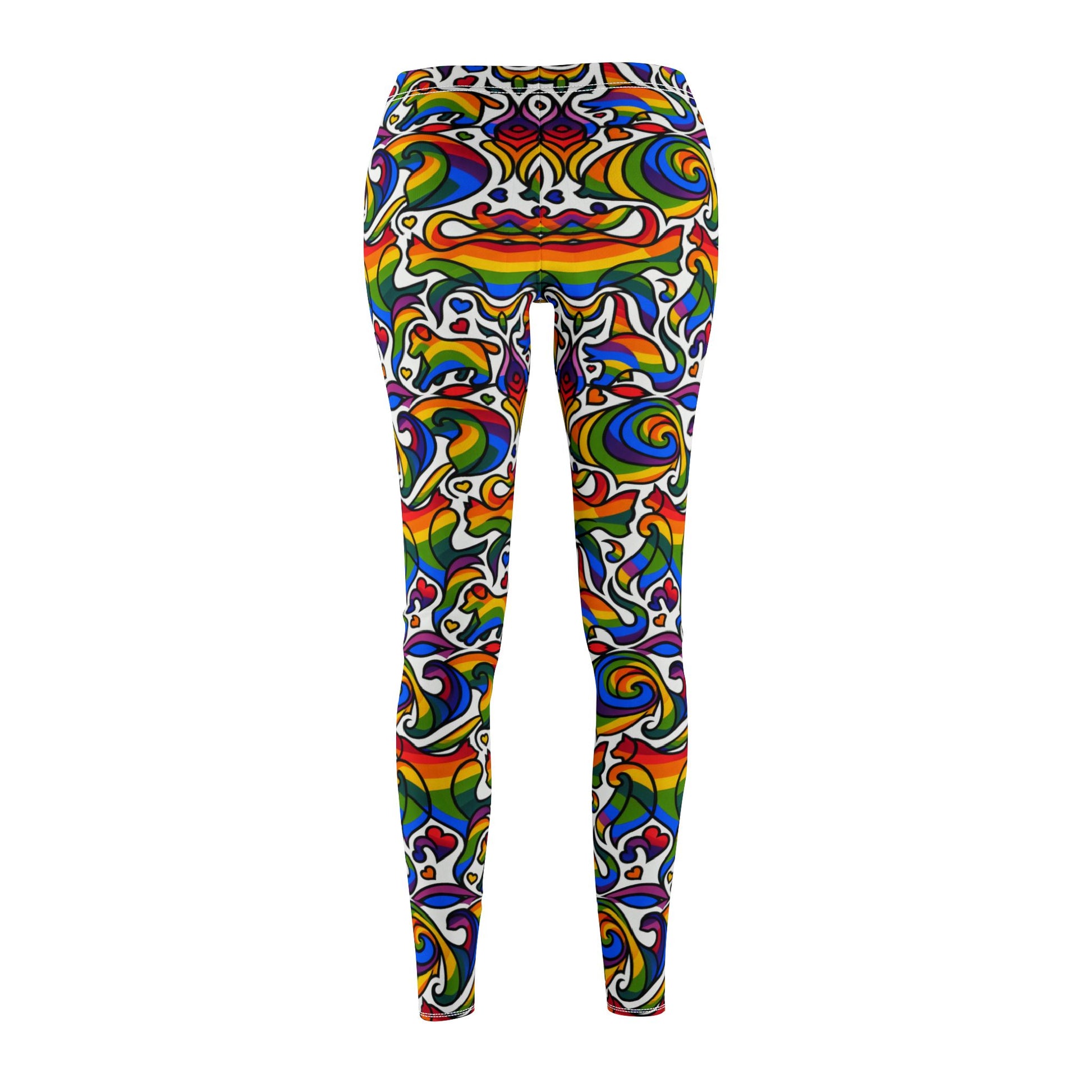 Colorful Yoga Gym Leggings Cats & Dogs pattern - NestlyAura - Colorful Yoga Gym Leggings Cats & Dogs pattern