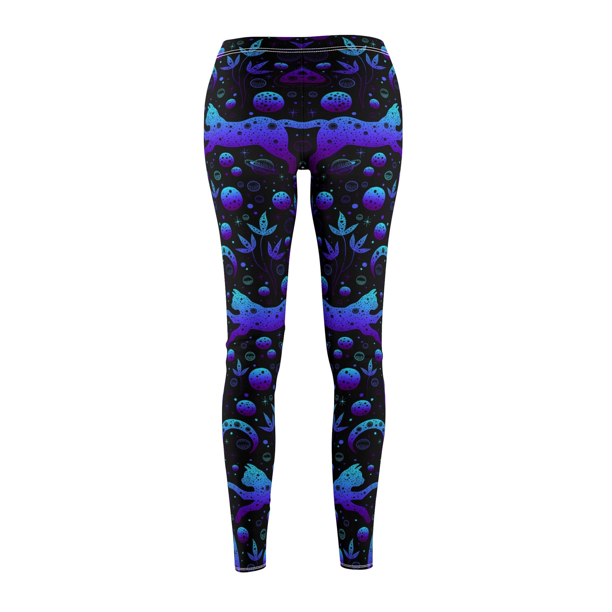 Cosmic Cat Leggings for Stellar Style and Comfort - NestlyAura